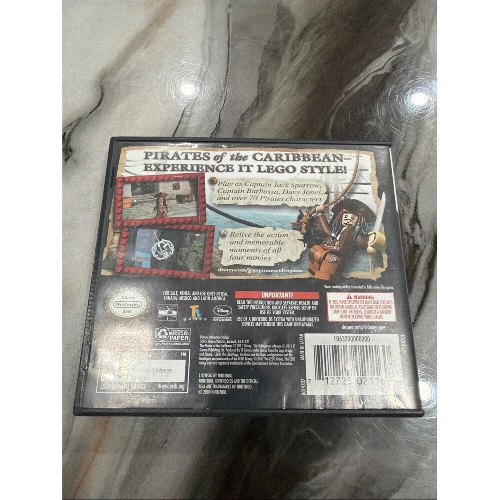 Nintendo DS LEGO Disney Pirates of the Caribbean The Video Game 2011